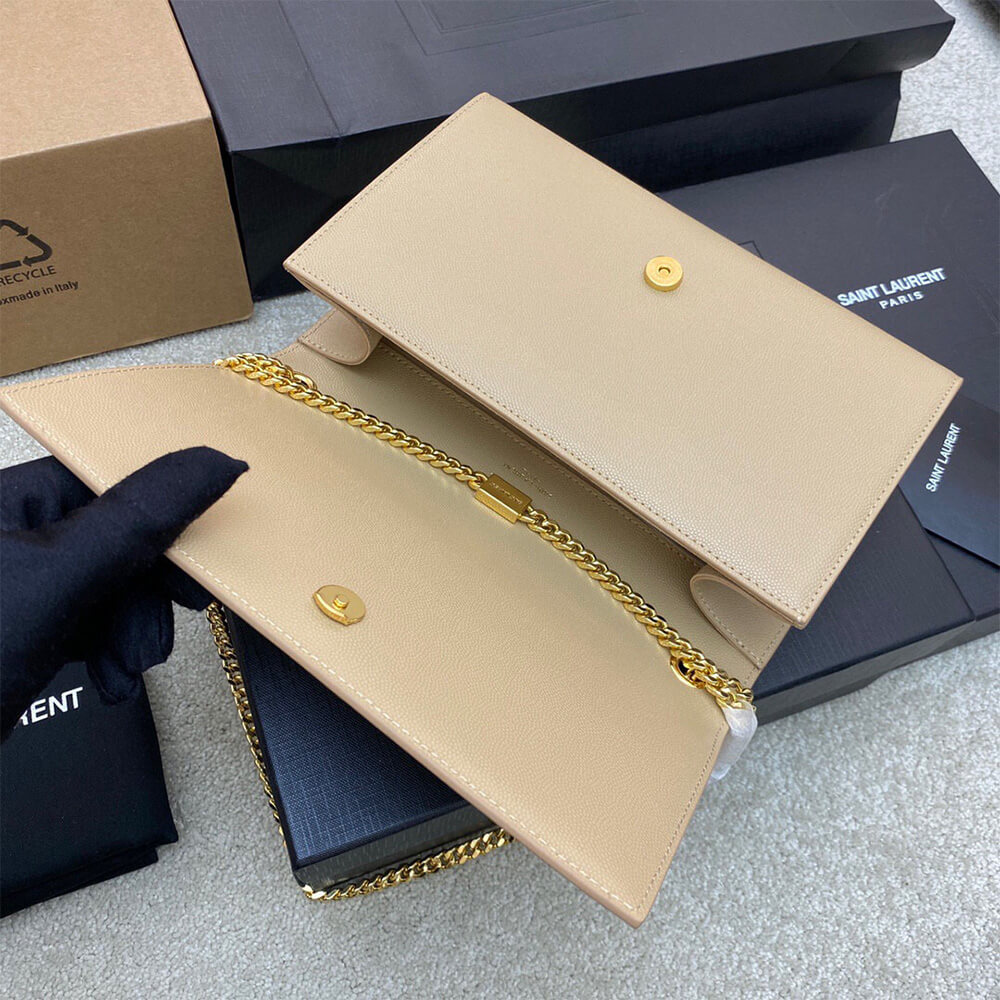 YSL Kate Medium Bag in Grain De Poudre Embossed Leather - Replica Luxury Bags™