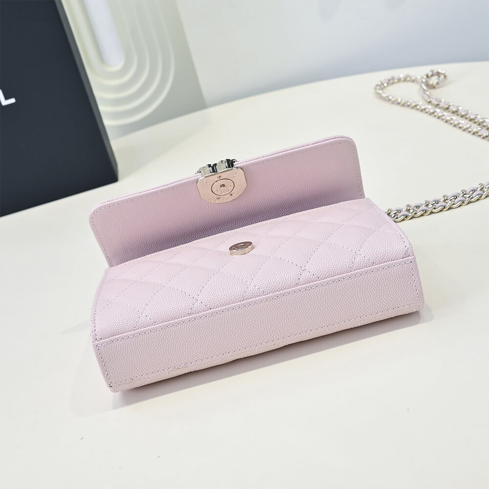 Chanel Flap Phone Holder Bag with Chain - Replica Luxury Bags™