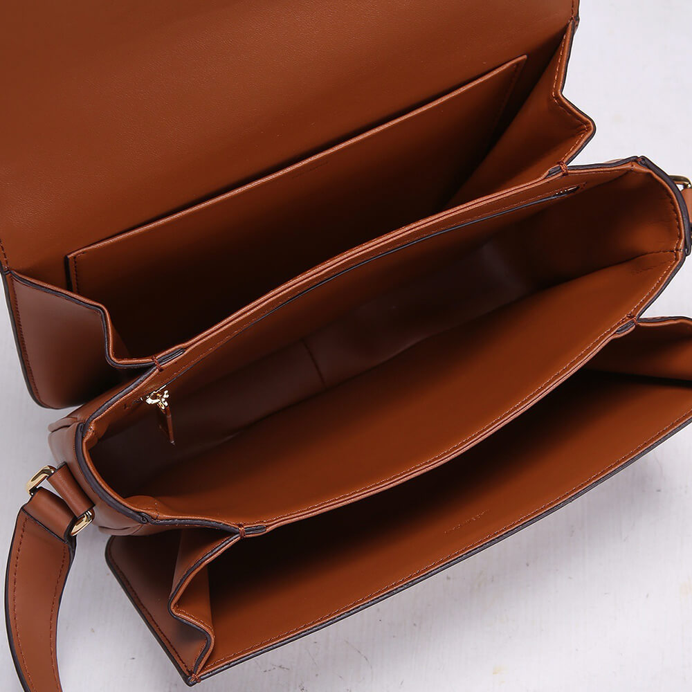 CELINE CLASSIQUE TRIOMPHE BAG IN TRIOMPHE CANVAS AND CALFSKIN - Replica Luxury Bags™