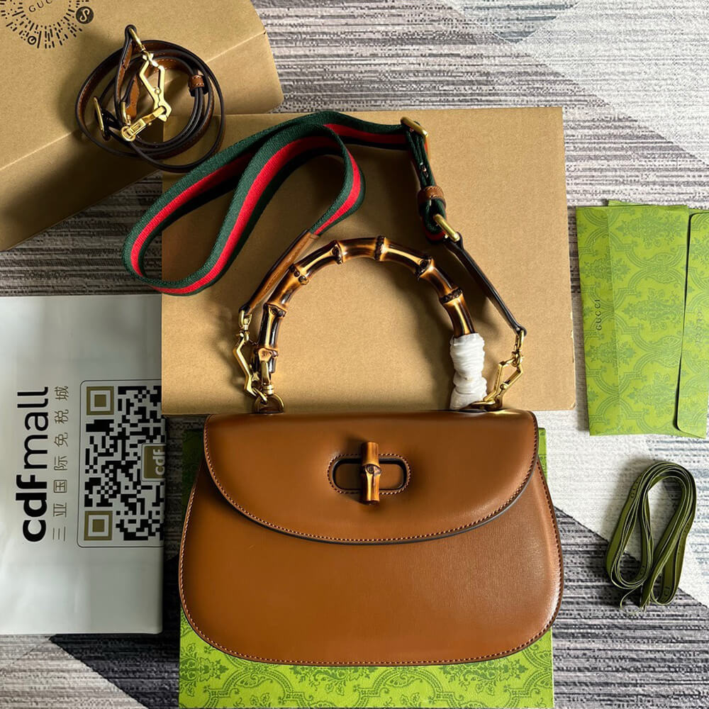 Gucci Bamboo 1947 Medium Top Handle Bag - Replica Luxury Bags™