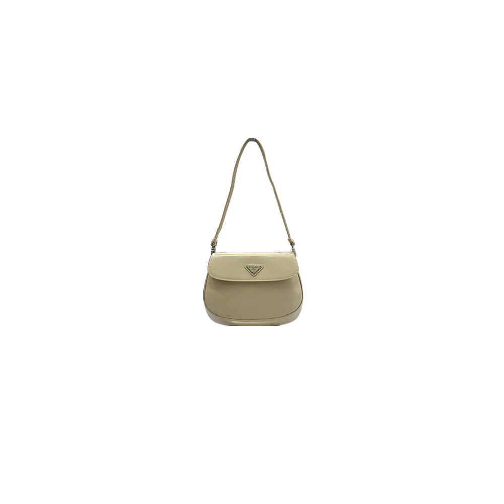 Small Prada Cleo Brushed Leather Shoulder Bag with Flap - Replica Luxury Bags™