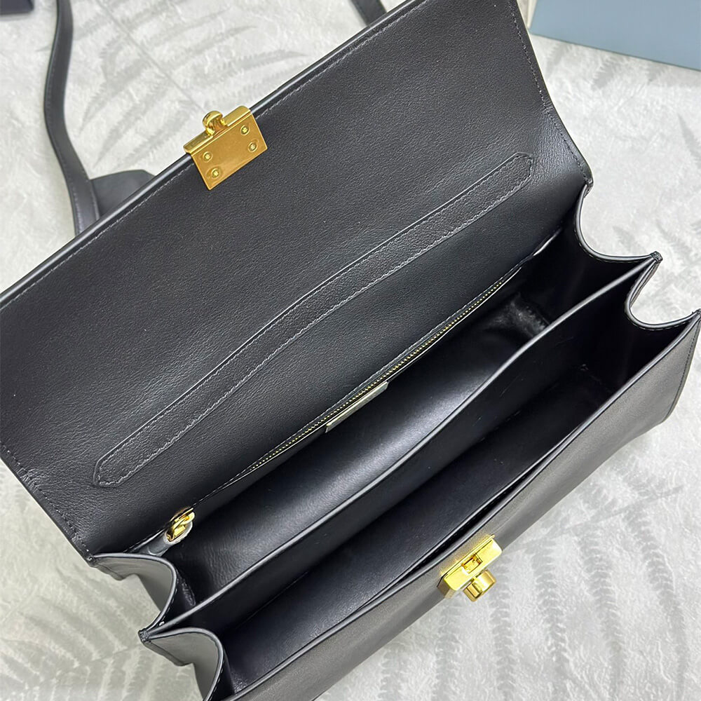 Prada Soft Sound Medium Leather Shoulder Bag - Replica Luxury Bags™