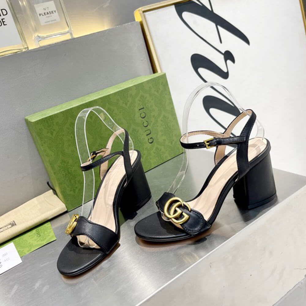 Gucci Leather Sandal Shoes - Replica Luxury Bags™