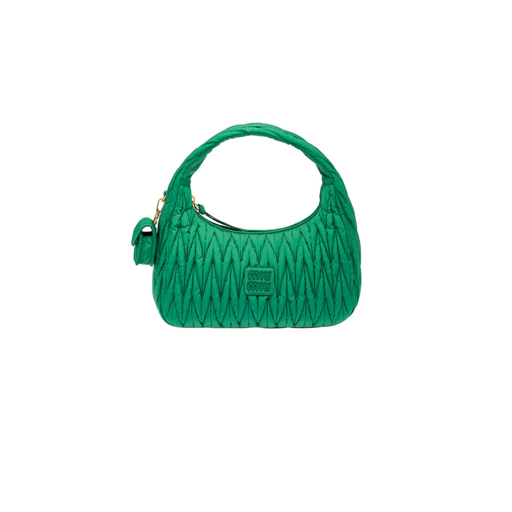 Miumiu Wander Matelasse Regenerated Nylon Hobo Bag - Replica Luxury Bags™