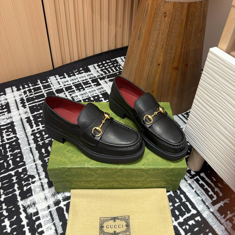 GUCCI Women s loafer with Horsebit Shoes - Replica Luxury Bags™
