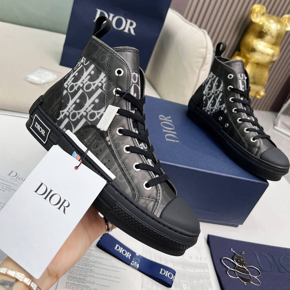 Dior B23 High-Top Sneakers Dior Oblique Shoes - Replica Luxury Bags™