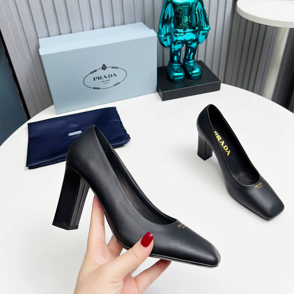 Prada Leather Pumps 85 mm Shoes - Replica Luxury Bags™