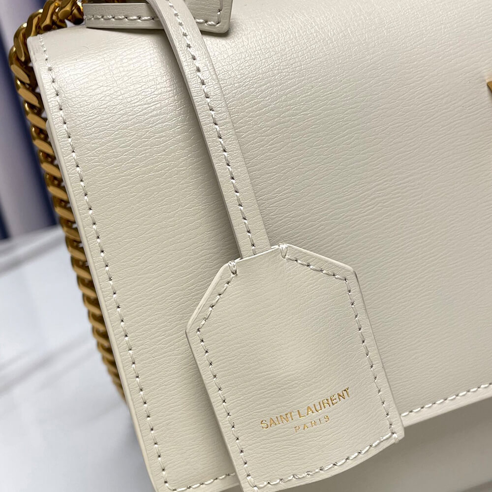 YSL Sunset Medium Chain Bag in Smooth Leather - Replica Luxury Bags™