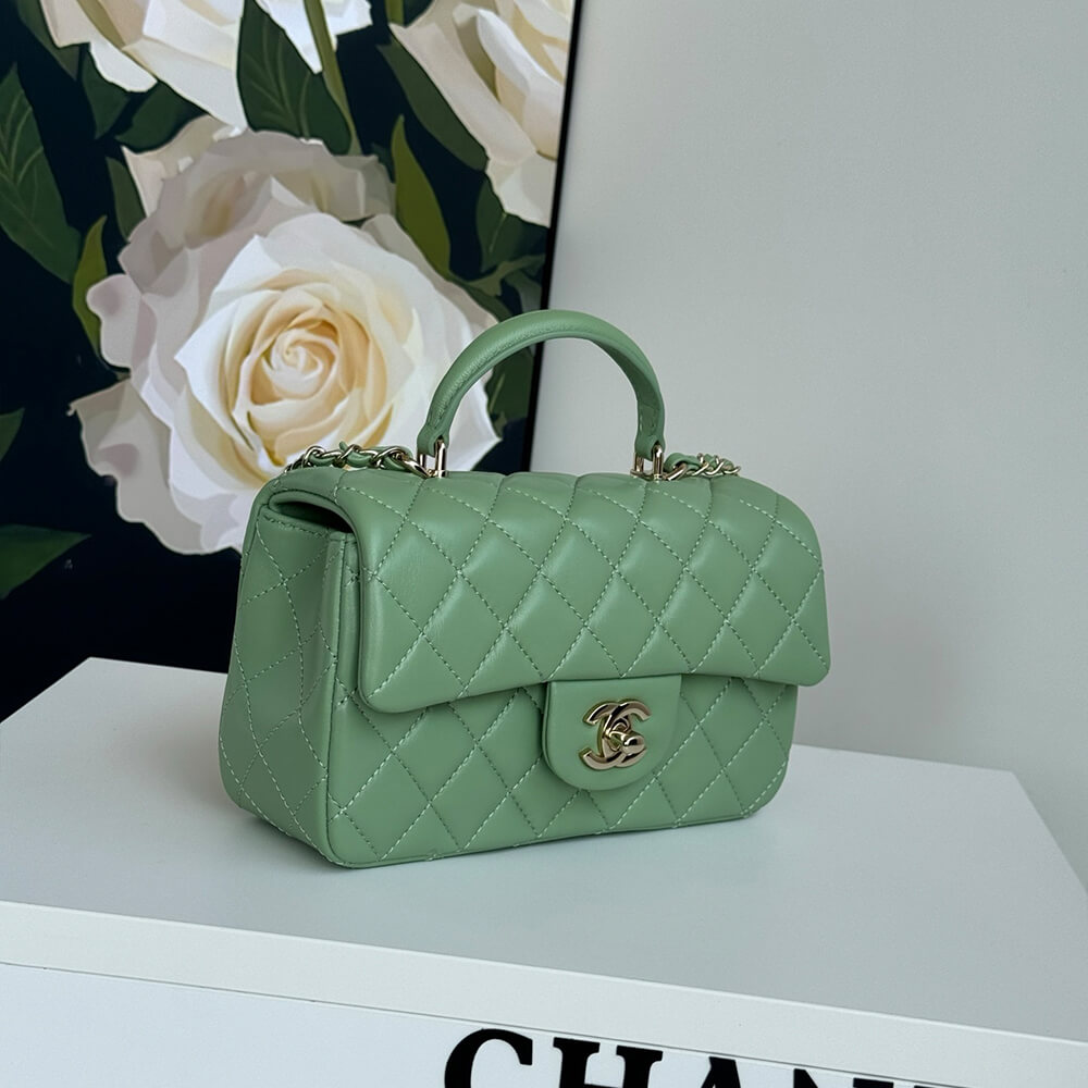 Chanel Mini Classic Handbag With Top Handle - Replica Luxury Bags™