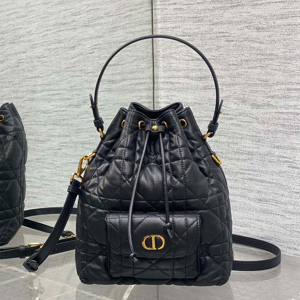 Small Dior Caro Bucket Bag - Replica Luxury Bags™