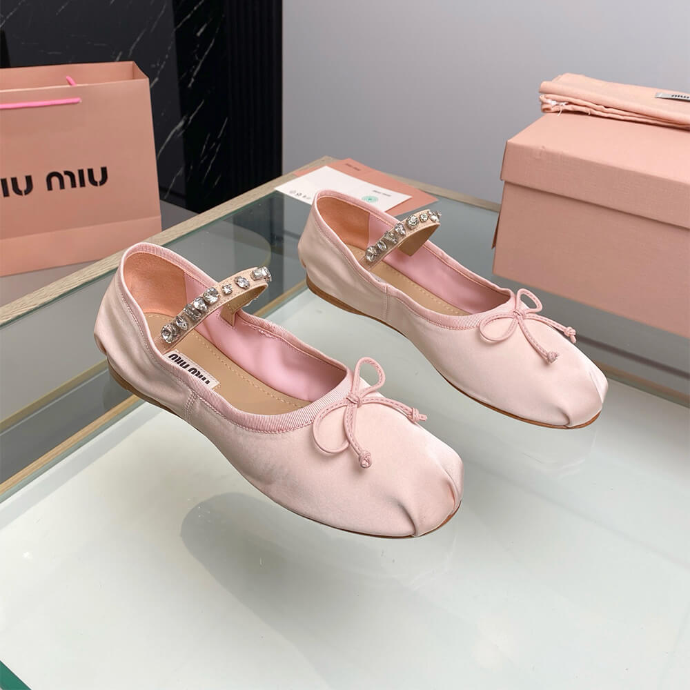 MiuMiu Satin ballerinas Shoes - Replica Luxury Bags™