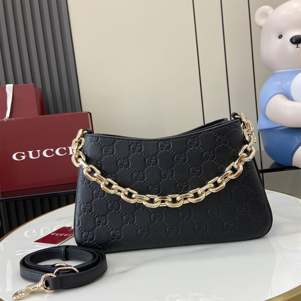 Gucci GG Emblem Mini Shoulder Bag - Replica Luxury Bags™