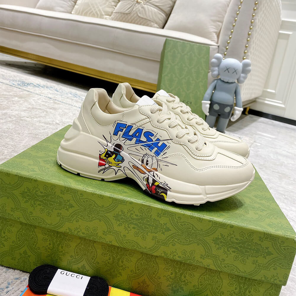 Disney x Gucci Rhyton  Donald Duck  Sneaker Shoes - Replica Luxury Bags™