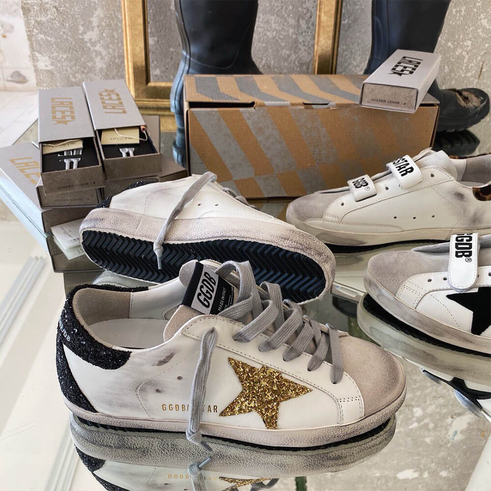 Golden Goose Super-Star Sneakers Shoes - Replica Luxury Bags™