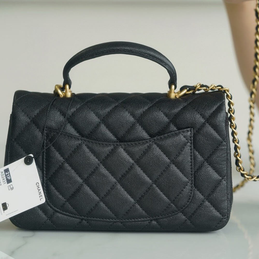 Chanel Mini Flap Bag with Top Handle - Replica Luxury Bags™