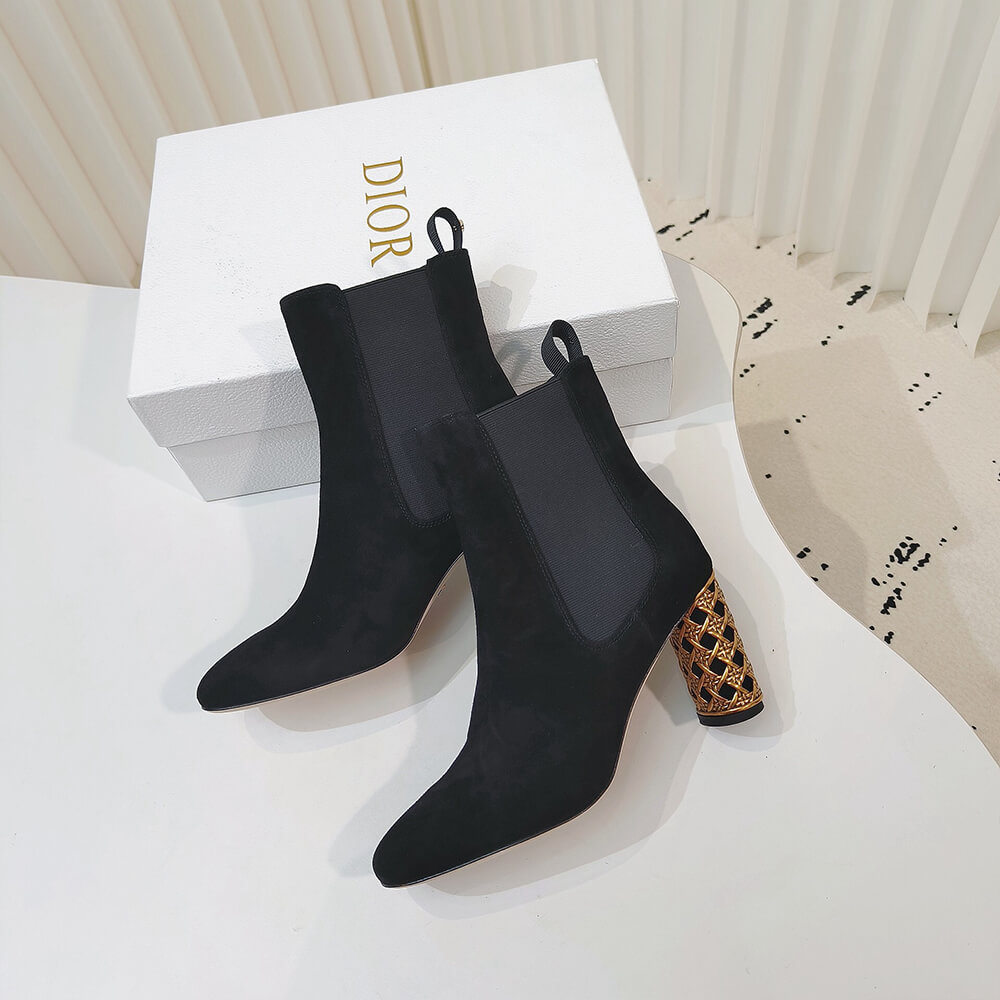 Dior Icon Heeled Ankle Boot Shoes - Replica Luxury Bags™