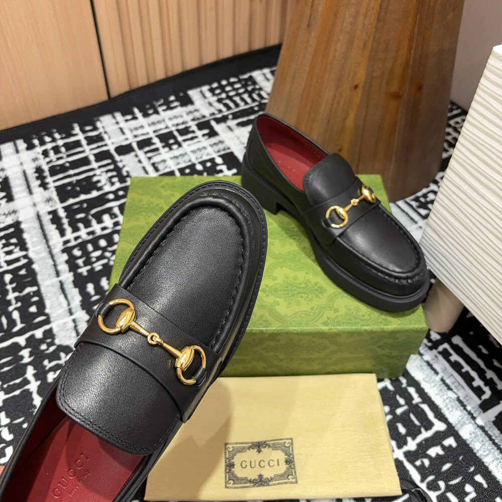 GUCCI Women s loafer with Horsebit Shoes - Replica Luxury Bags™