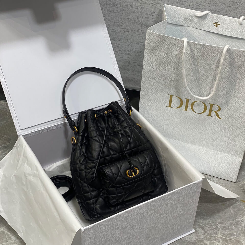 Small Dior Caro Bucket Bag - Replica Luxury Bags™