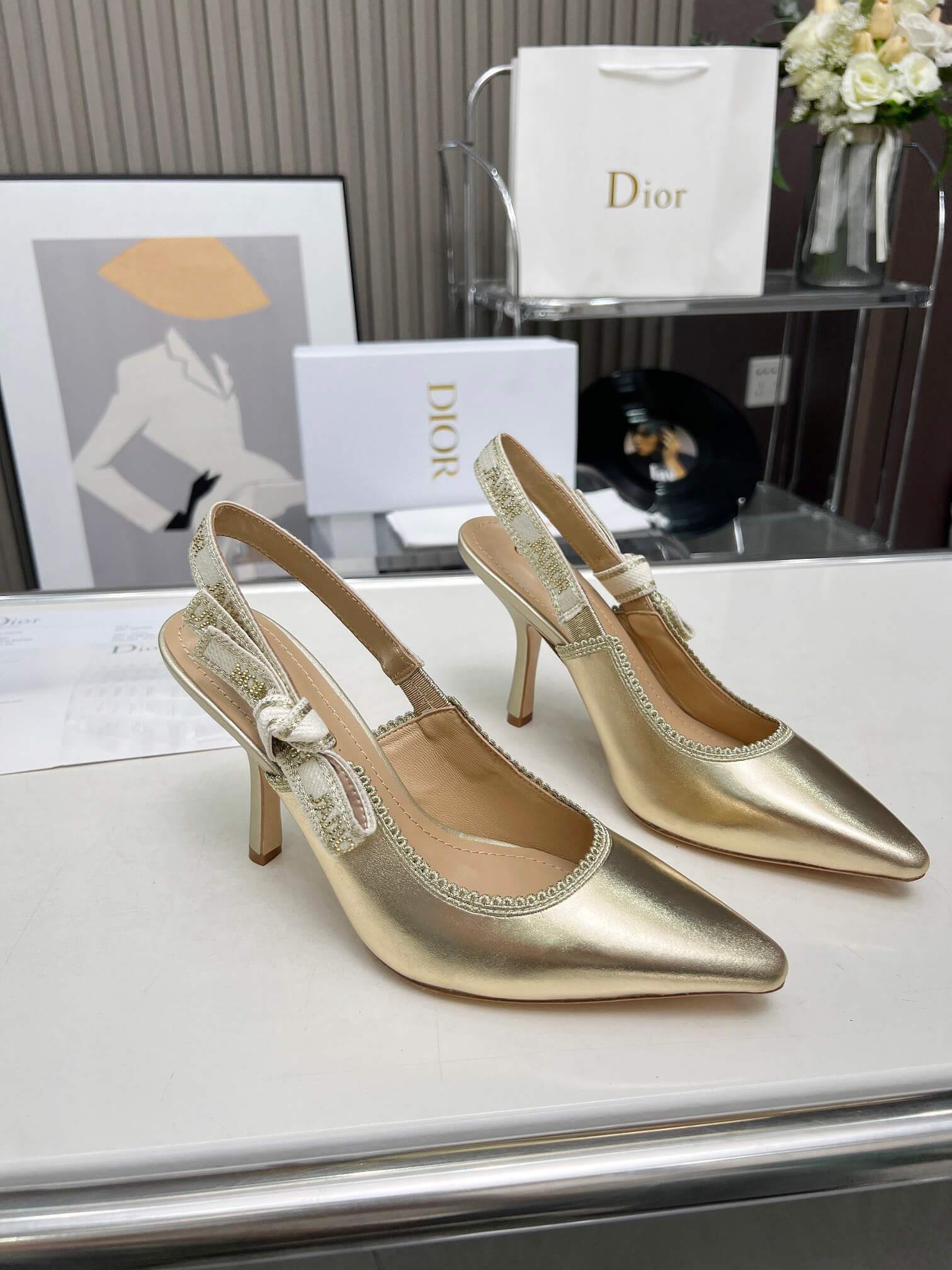 J Adior Slingback Pump Shoes - Replica Luxury Bags™