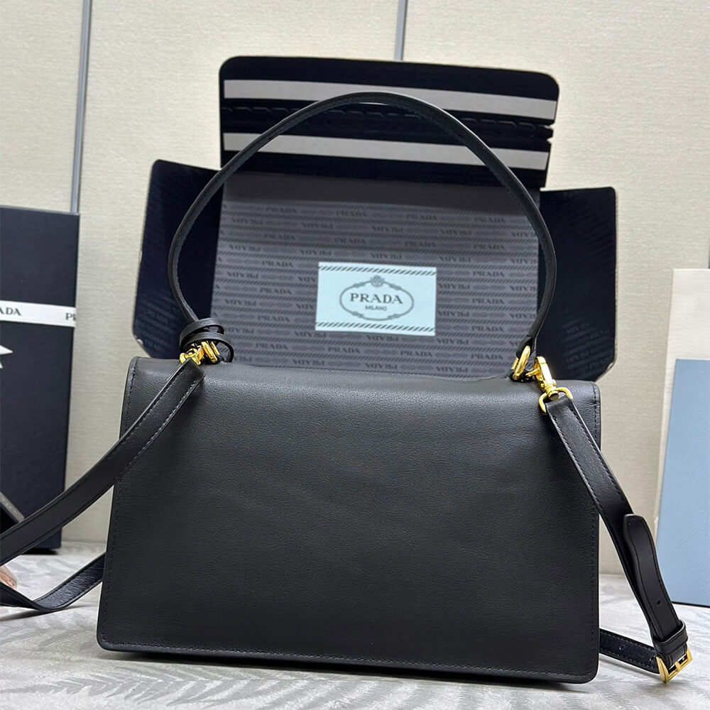 Prada Soft Sound Medium Leather Shoulder Bag - Replica Luxury Bags™