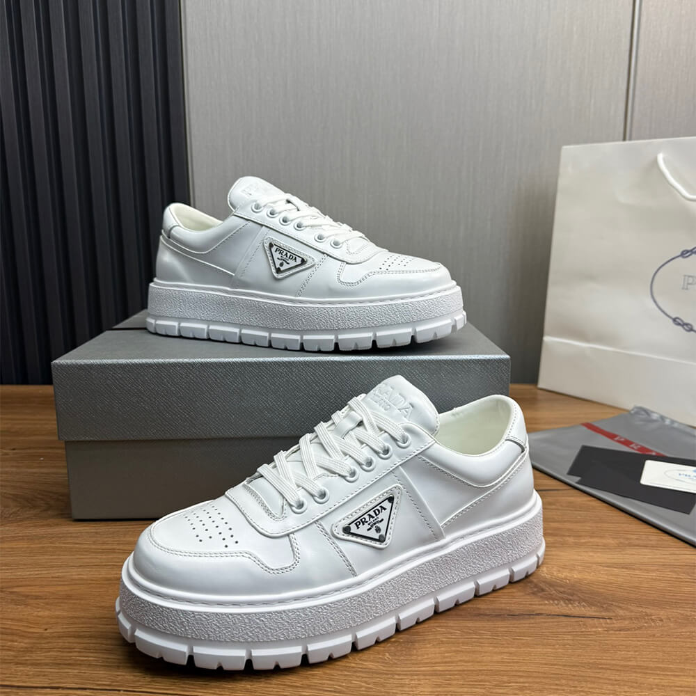 Prada Leather Sneakers Shoes - Replica Luxury Bags™
