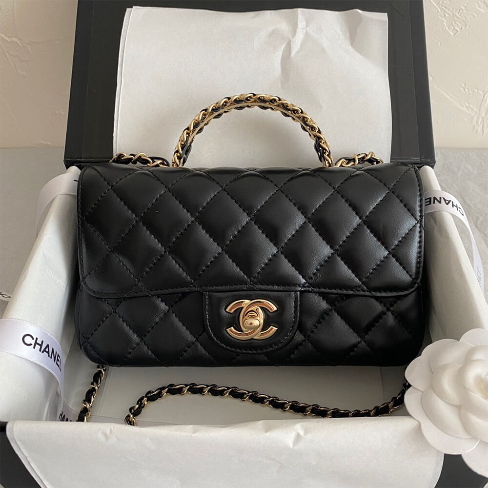Chanel Mini Flap Bag With Top Handle - Replica Luxury Bags™