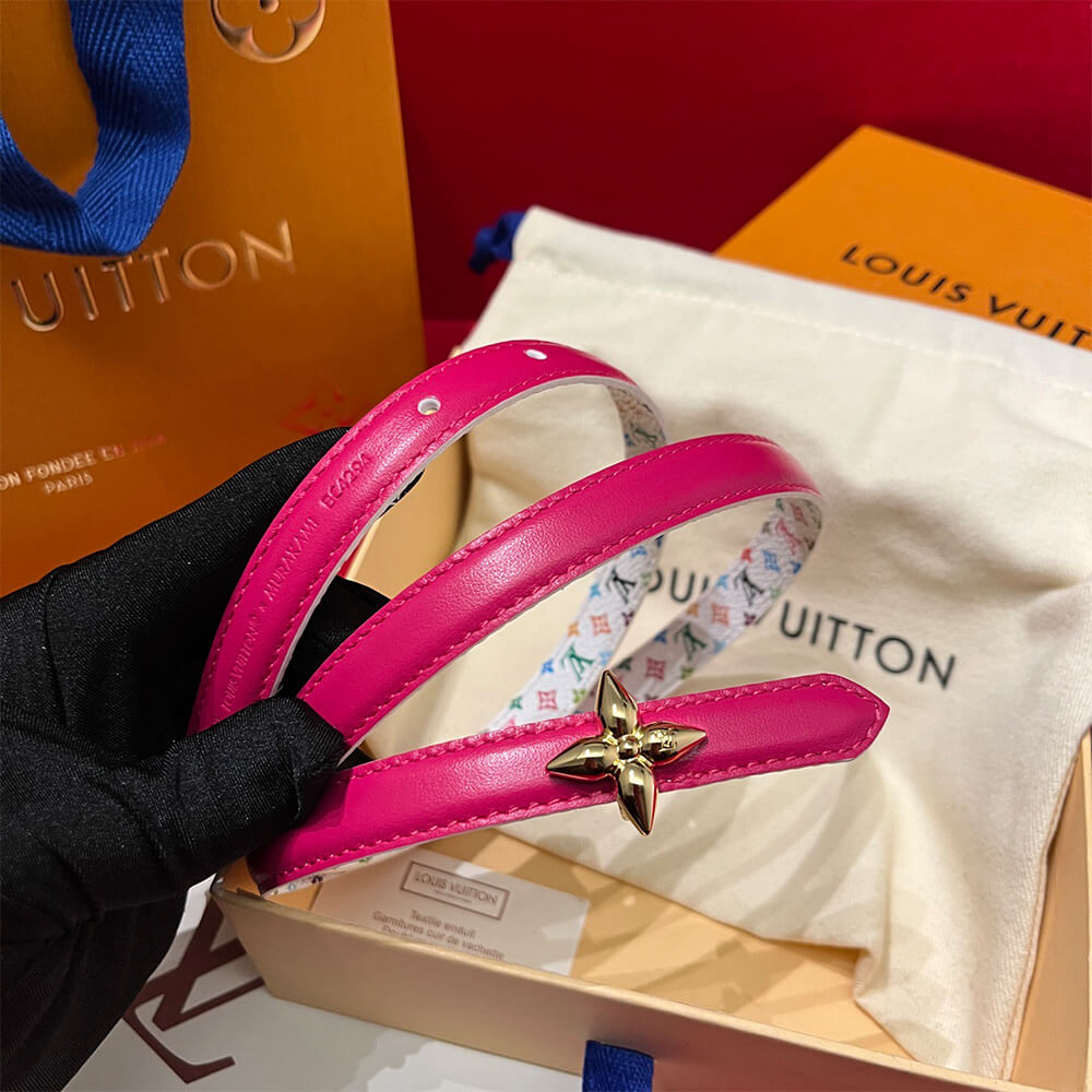 LV x TM Mini Flowergram 15mm Reversible Belt - Replica Luxury Bags™