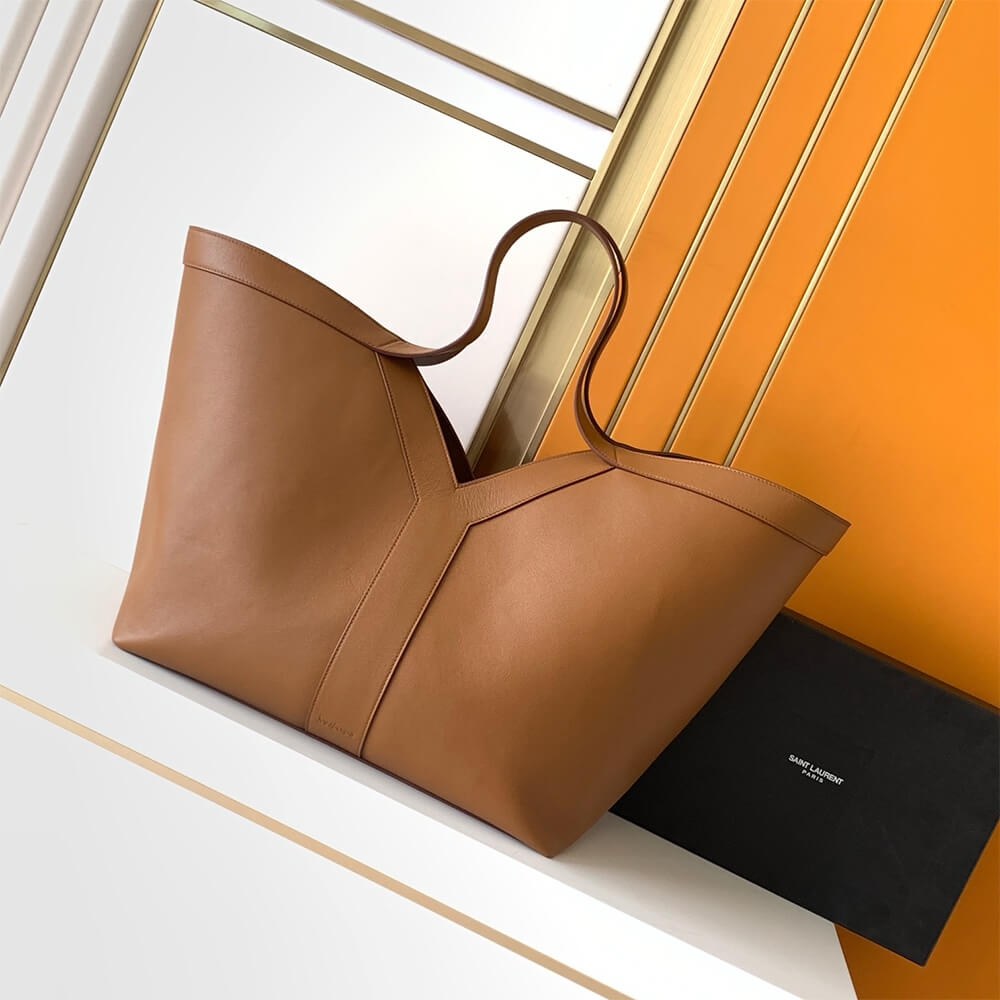 YSL Y Tote Bag in Leather - Replica Luxury Bags™
