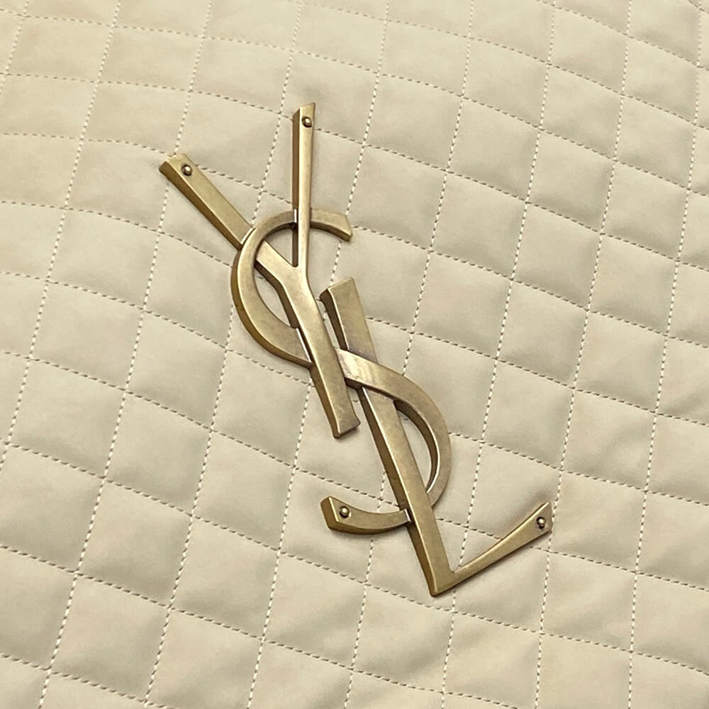 YSL Icare Maxi Shopping Bag in Quilted Nubuck Suede - Replica Luxury Bags™