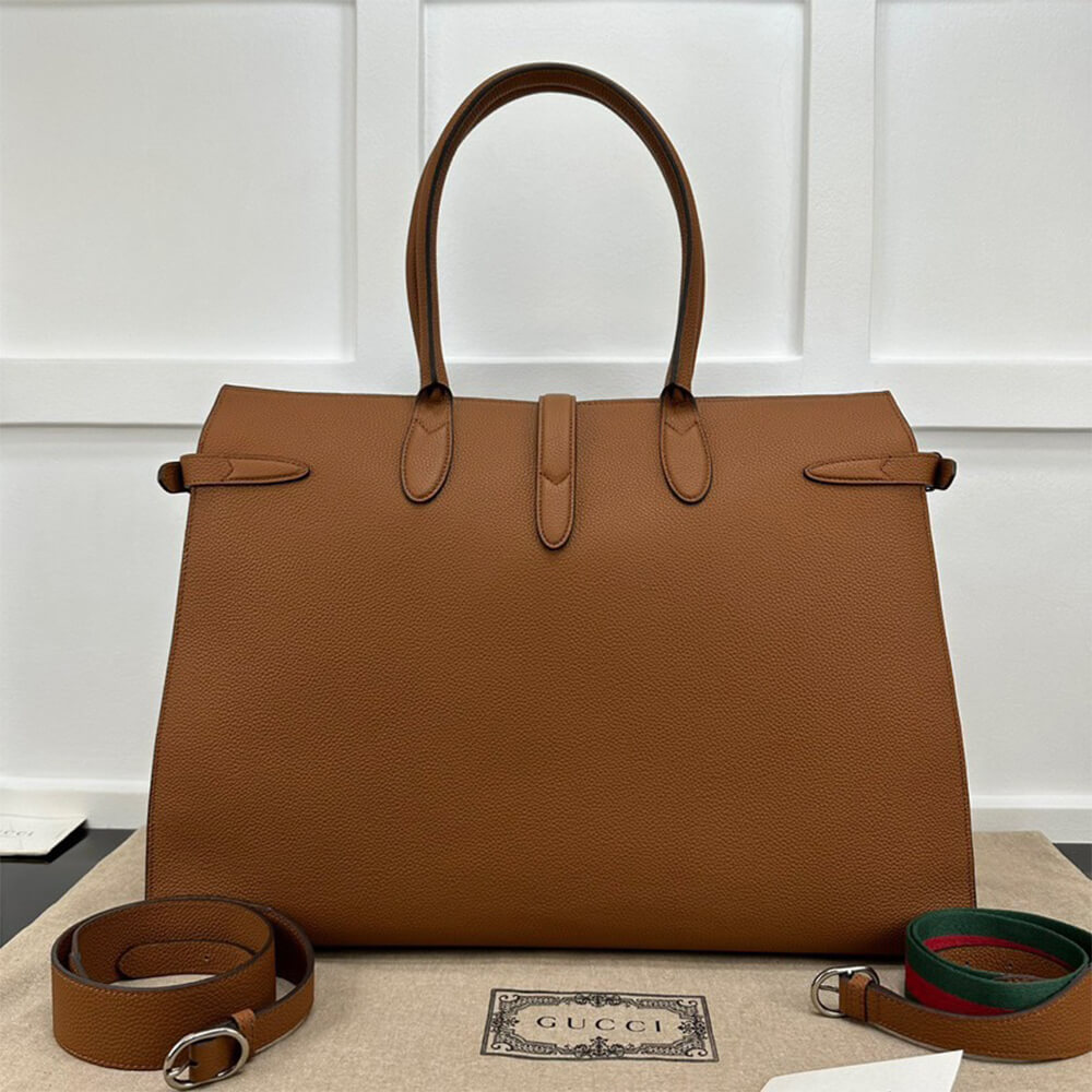 Gucci Large Tote Bag with Hook Closure - Replica Luxury Bags™
