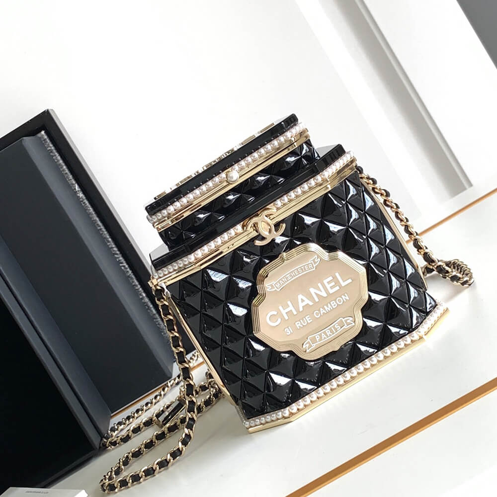 Chanel Tea Box Minaudiere Case Bag - Replica Luxury Bags™