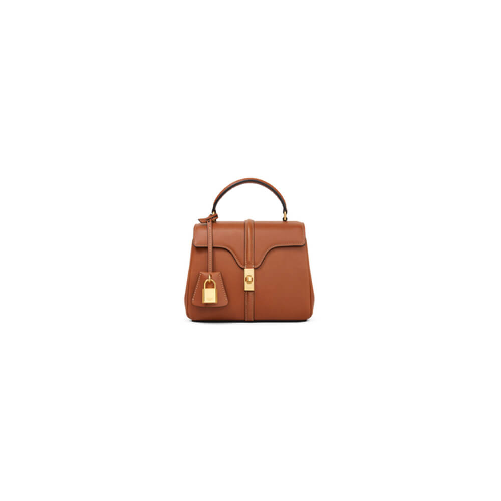 Celine Mini 16 Bag in Satinated Calfskin - Replica Luxury Bags™