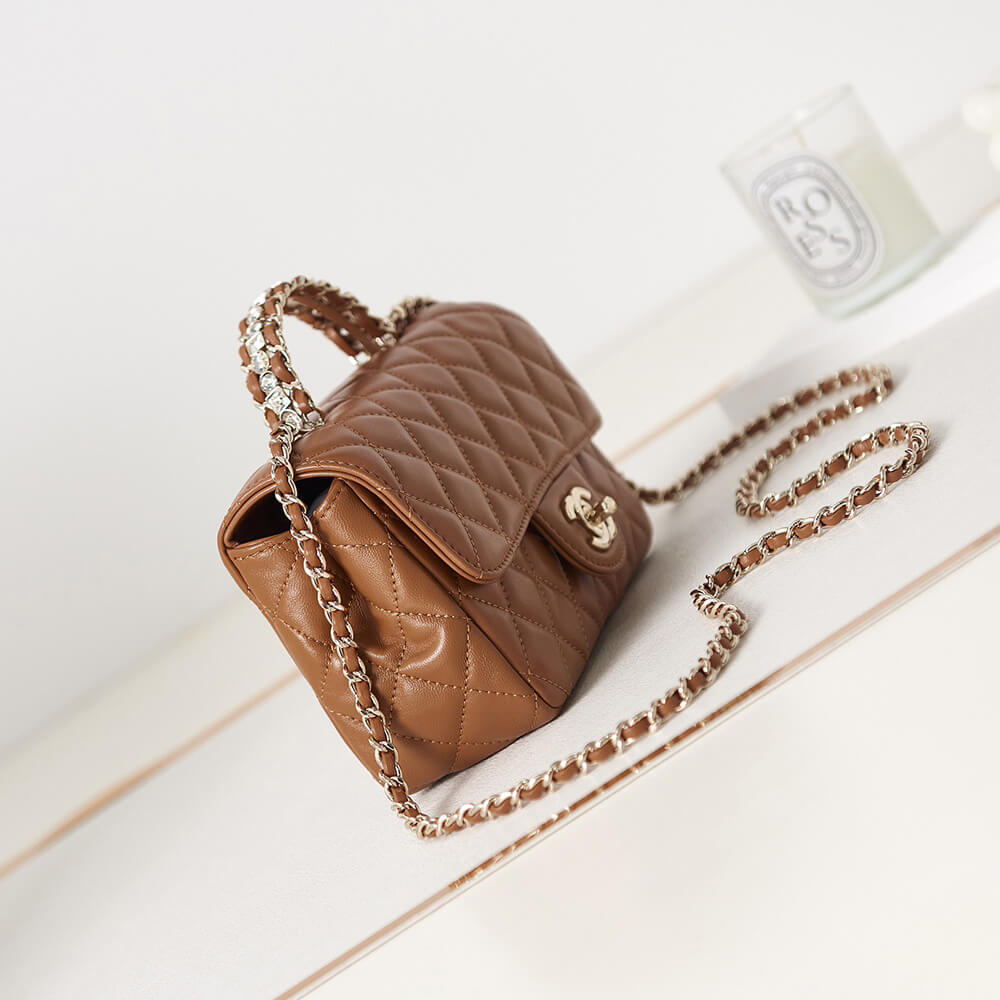Chanel Mini Flap Bag With Top Handle - Replica Luxury Bags™