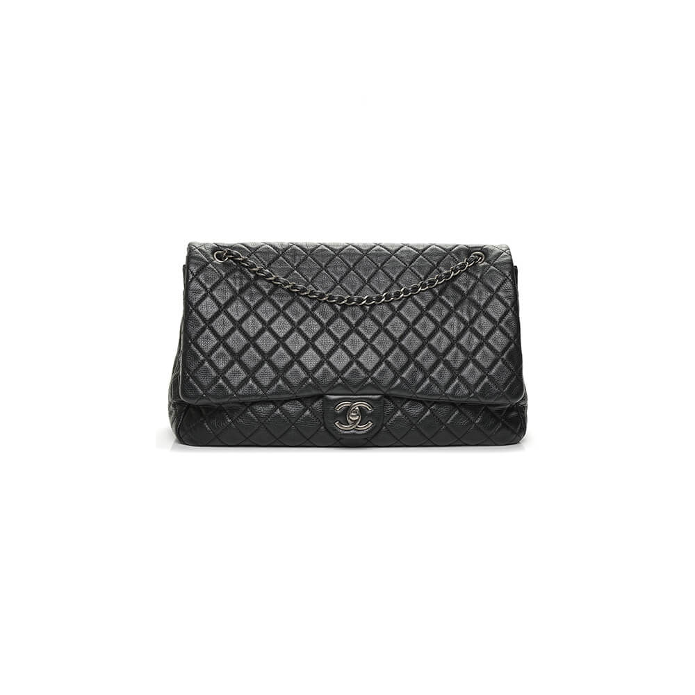 Chanel Travel Flap Bag Black - Replica Luxury Bags™