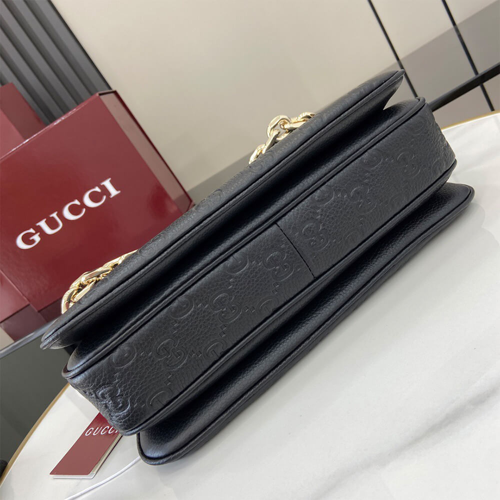 Gucci GG Emblem Mini Shoulder Bag - Replica Luxury Bags™