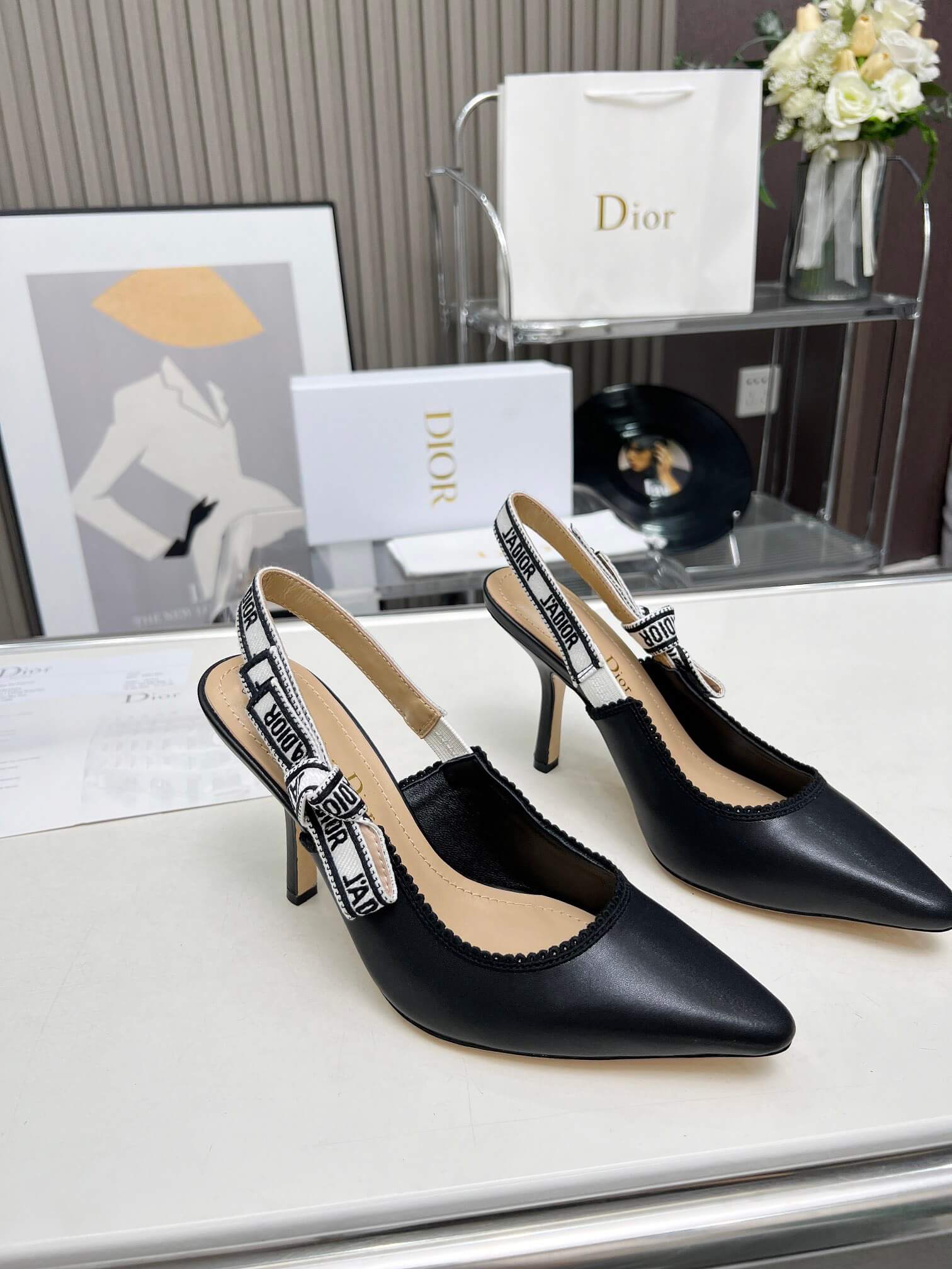 J Adior Slingback Pump Shoes - Replica Luxury Bags™