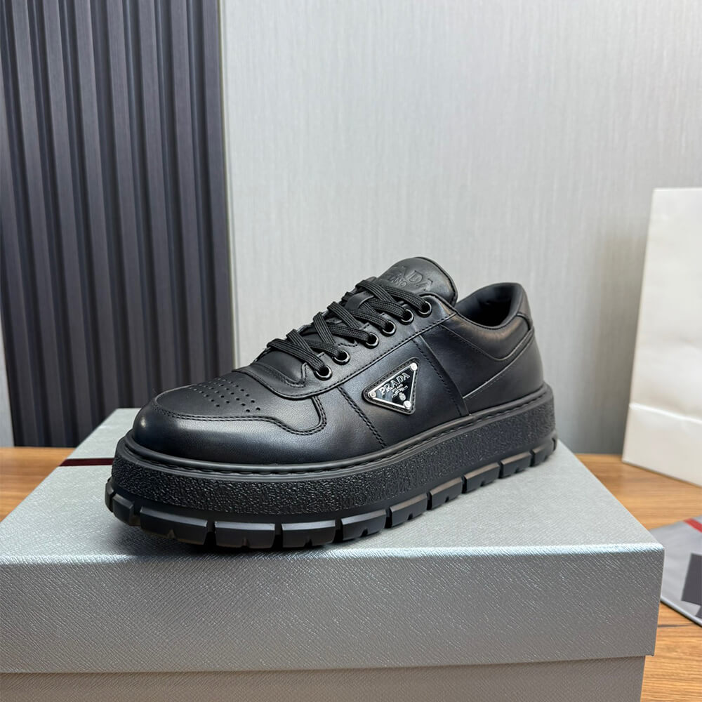 Prada Leather Sneakers Shoes - Replica Luxury Bags™