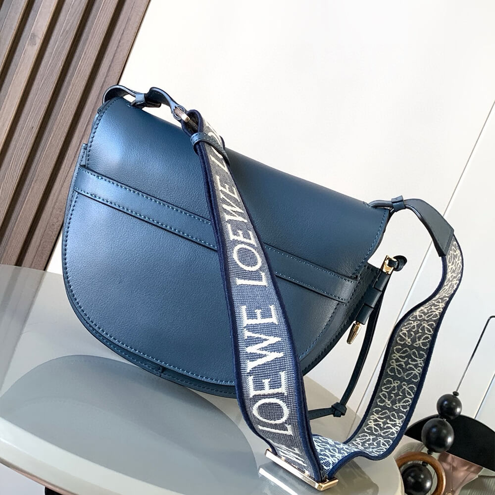 Loewe Small Gate bag in soft calfskin and jacquard - Replica Luxury Bags™