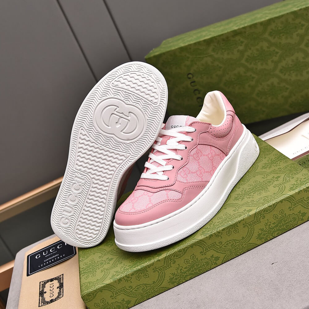 GUCCI Chunky B leather sneakers Shoes - Replica Luxury Bags™