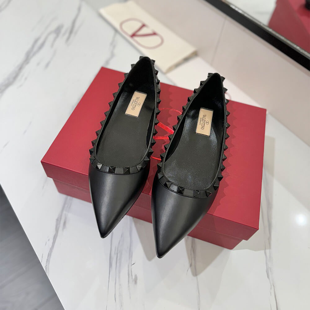 VALENTINO ROCKSTUD BALLET FLAT Shoes - Replica Luxury Bags™