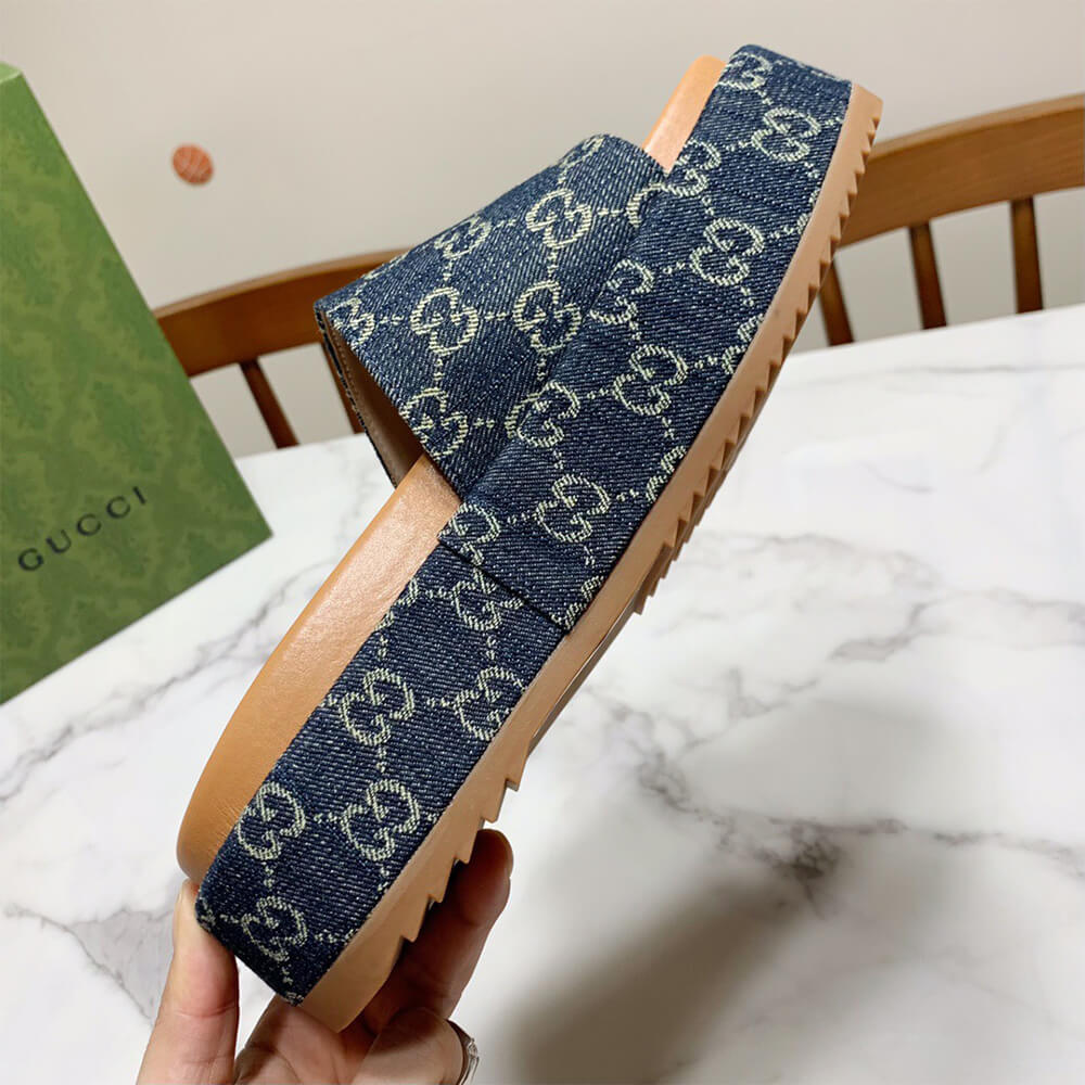 Gucci Women s platform slide sandal Shoes - Replica Luxury Bags™