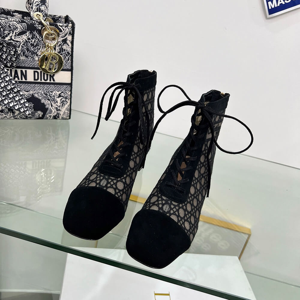 Dior Naughtily-D Heeled Ankle Boot Shoes - Replica Luxury Bags™
