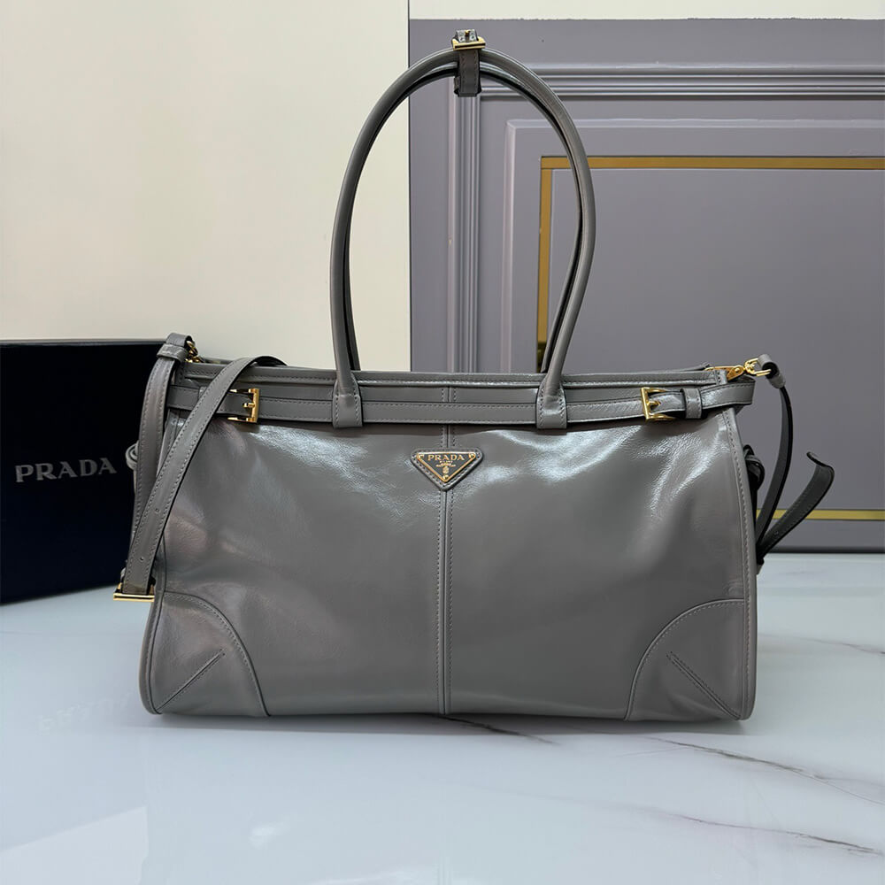 Prada Large Leather Handbag - Replica Luxury Bags™