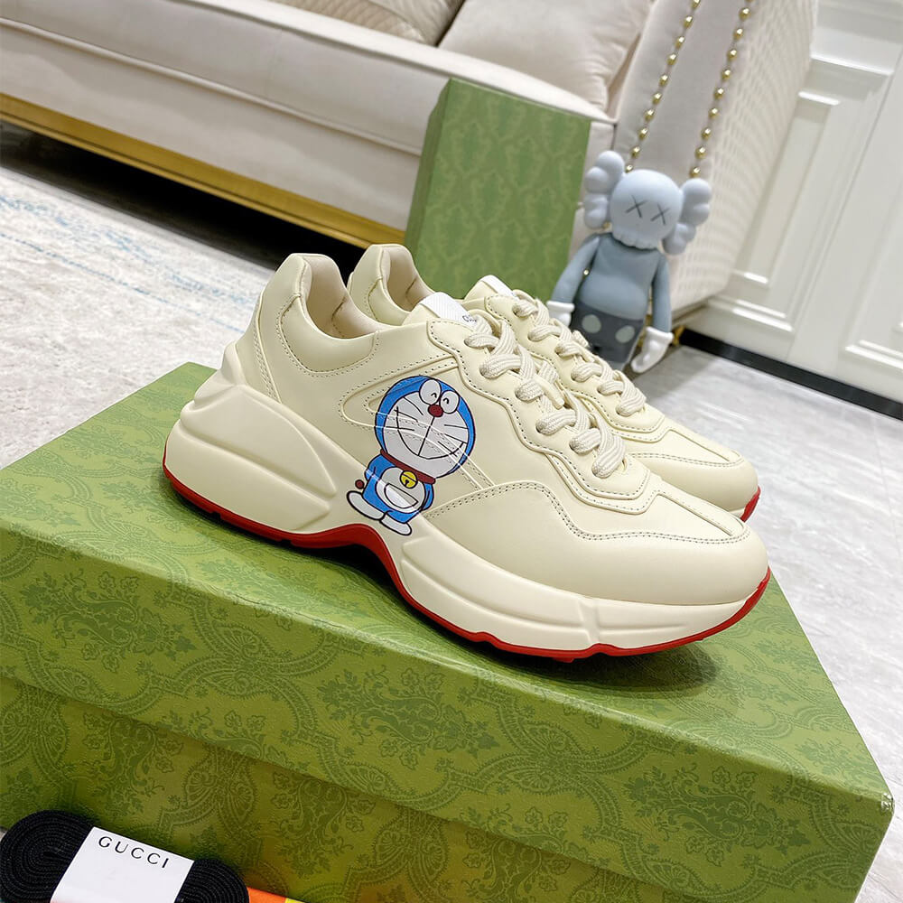 Doraemon x Gucci Rhyton Sneaker Shoes - Replica Luxury Bags™