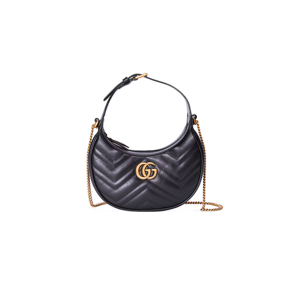 Gucci GG Marmont Half-Moon-Shaped Mini Bag - Replica Luxury Bags™