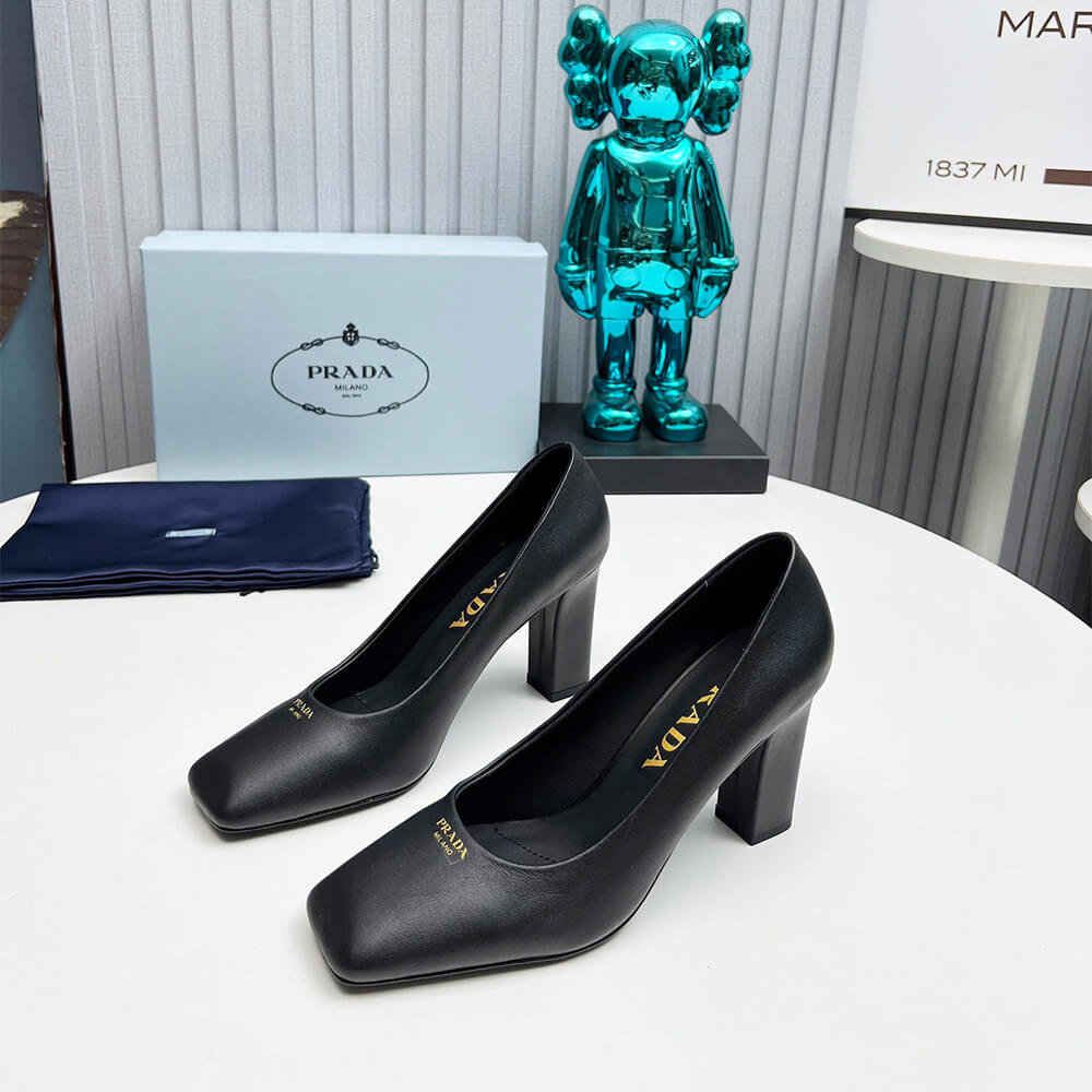 Prada Leather Pumps 85 mm Shoes - Replica Luxury Bags™