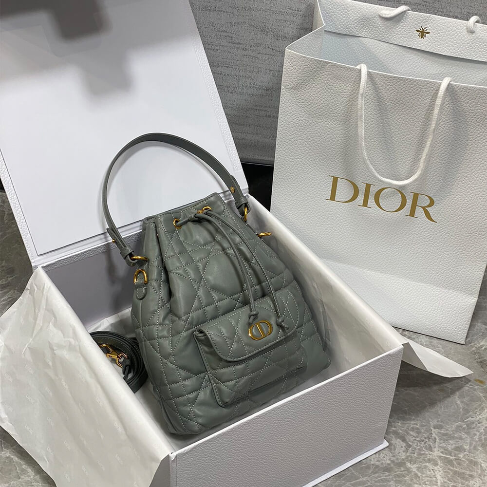 Small Dior Caro Bucket Bag - Replica Luxury Bags™