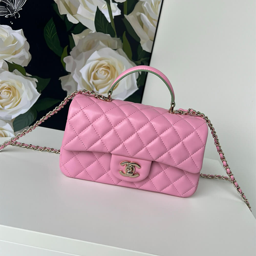 Chanel Mini Classic Handbag With Top Handle - Replica Luxury Bags™