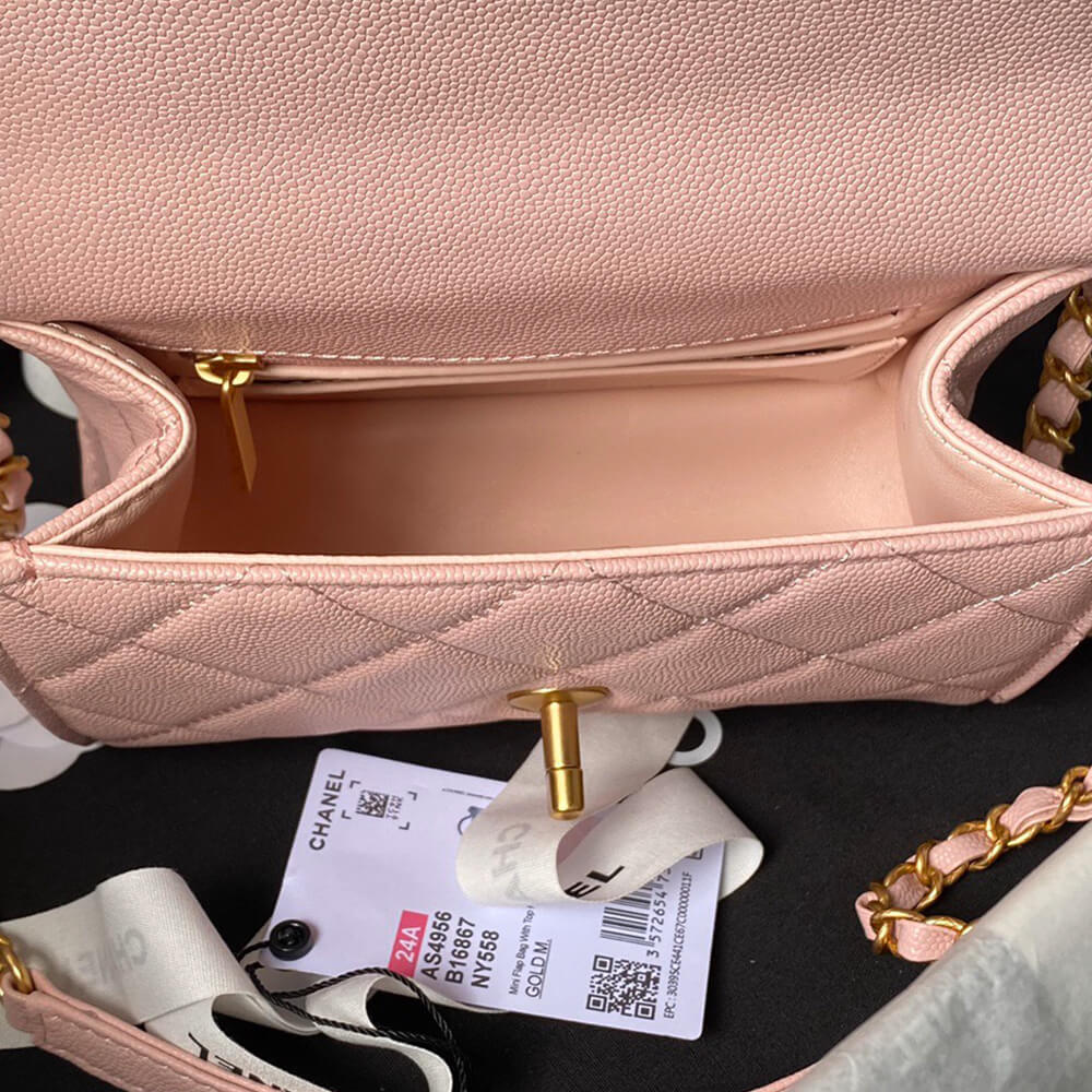 Chanel Mini Flap Bag With Top Handle - Replica Luxury Bags™