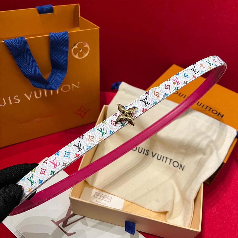 LV x TM Mini Flowergram 15mm Reversible Belt - Replica Luxury Bags™